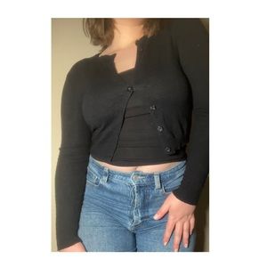 Cute cropped cardigan👽🦾

Sixe XS❌💲

Good condition missing button